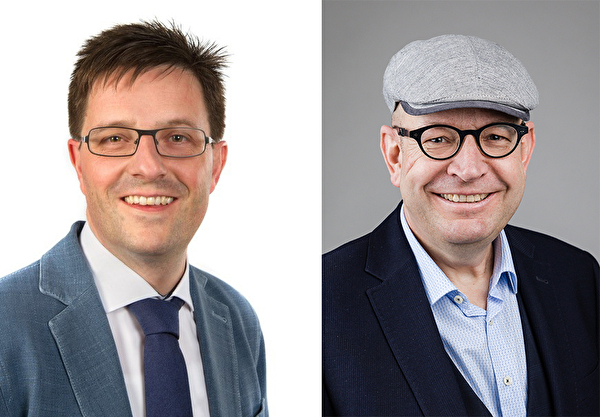 links: Roland Bieri, Präsident der Controlling-Kommission / rechts: Stephan Koller, Mitglied der Controlling-Kommission