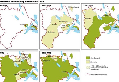 Territoriale Entwicklung Luzerns bis 1500