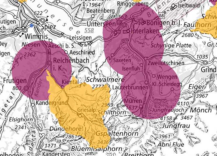 Ausschnitt Drohnenkarte