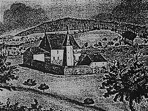 Gravure château de Rosières ancienne