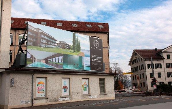 Am ehemaligen Standort der Tuchfabrik Pfenninger&Cie. wird das Bauprojekt Peninsula in Angriff genommen.