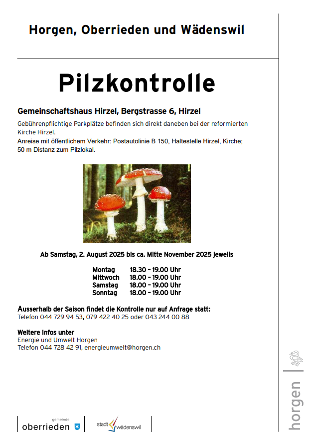 Pilzkontrolle 2025