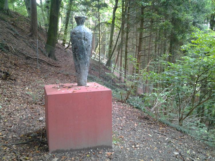 Bronce-Skulptur, Halbinsel Au, Michael Felix Langer, Bildhauer, Berlin