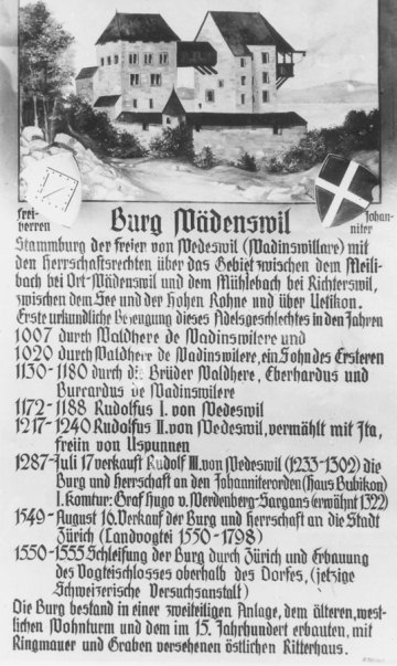 Burg Wädenswil, Freiherrenbrief