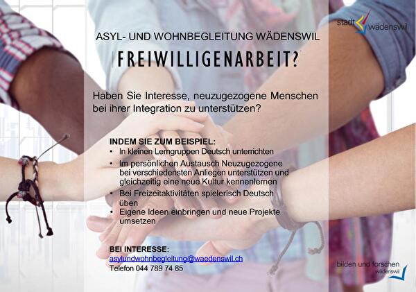 Flyer Freiwilligenarbeit