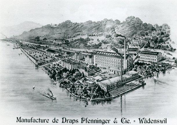 Werbeprospekt der Tuchfabrik Pfenninger & Cie. (um 1920).