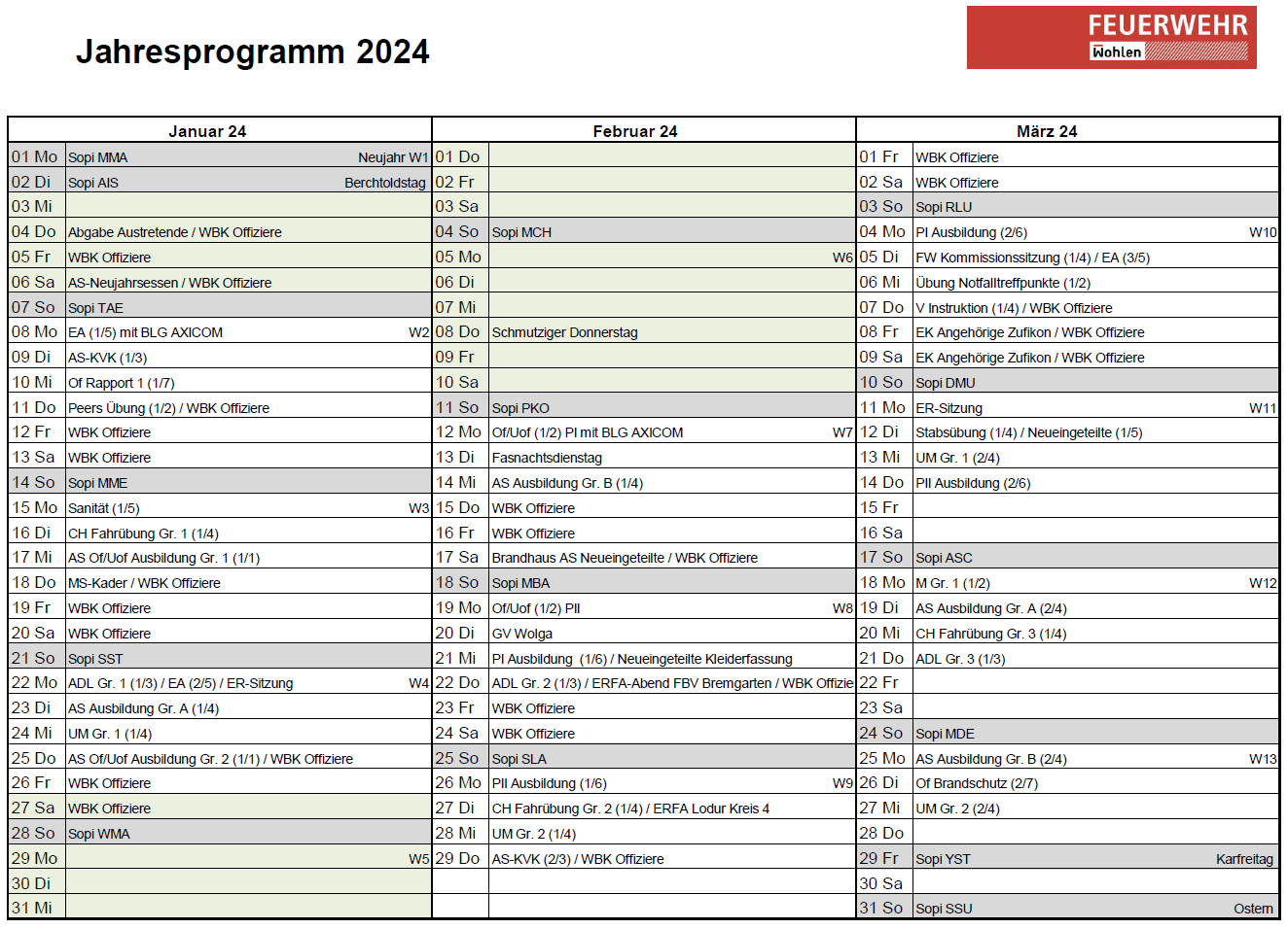FW Jahresprogramm 2024