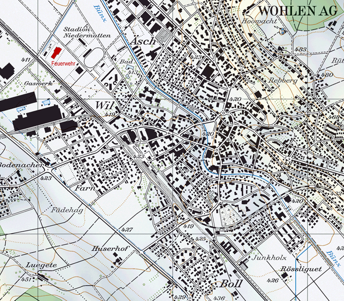 Lageplan Feuerwehrlokal