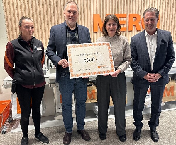 Spendenübergabe der Migros über CHF 5000