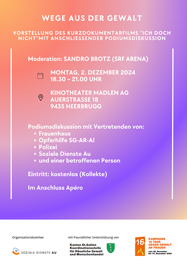 Flyer - Wege aus der Gewalt 