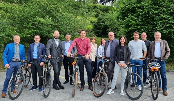 Die Gemeindepräsident:innen der Region Rheintal wünschen viel Spass und tolle Erlebnisse auf dem Fahrrad. 