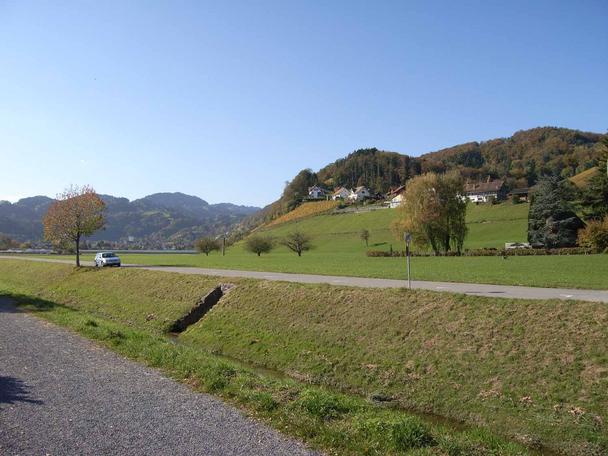 Der Blick von Wees, Au, Richtung Berneck