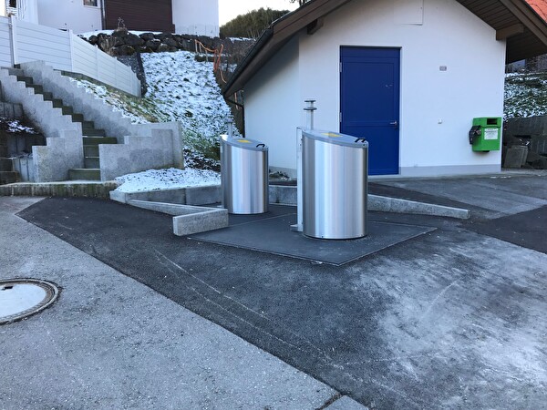 Neu in Betrieb genommene Unterflursysteme an der Büchelstrasse in Au