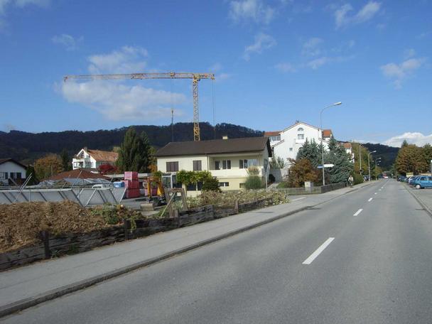 Die Werkstrasse in Au.