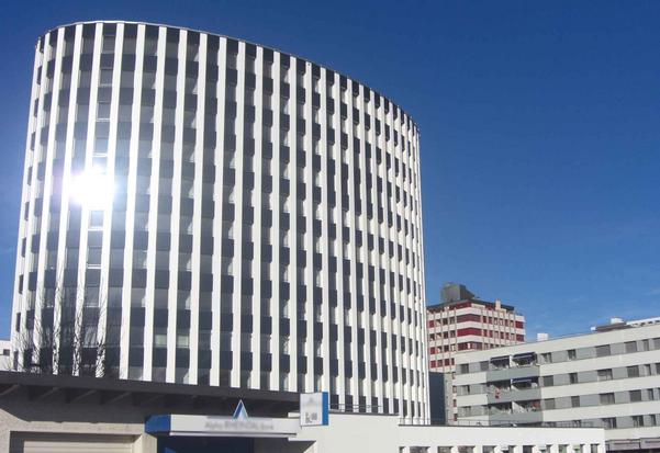 Die Elipse im Zentrum von Heerbrugg, erst gerade kürzlich enthüllt.