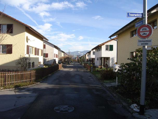 Der Teil vom Quartier Neuwies mit den hübschen Einfamilienhäuser.