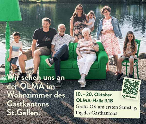 OLMA 2024 / Wohnzimmer des Gastkantons St. Gallen