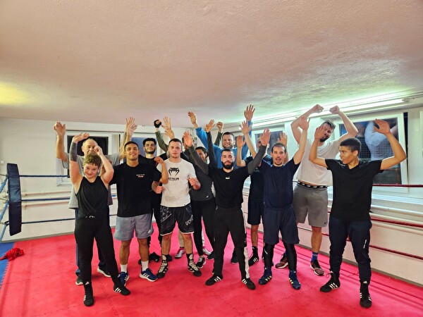 Der Box Club Rheintal bereitet sich voller Motivation für das anstehende Training vor.