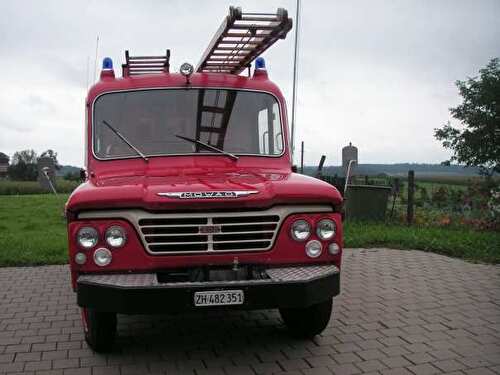 Originalfeuerwehrfahrzeug der Marke Mowag