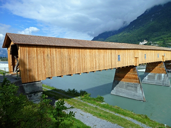 alte Holzrheinbrücke Sevelen-Vaduz