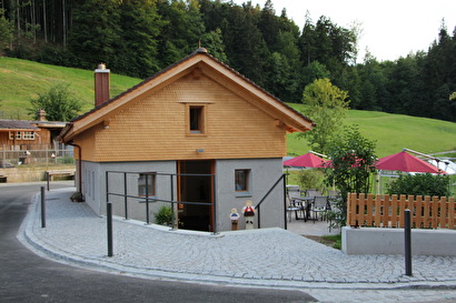 neues «Bisachtlädeli» beim Wohnheim Bisacht, Bichwil