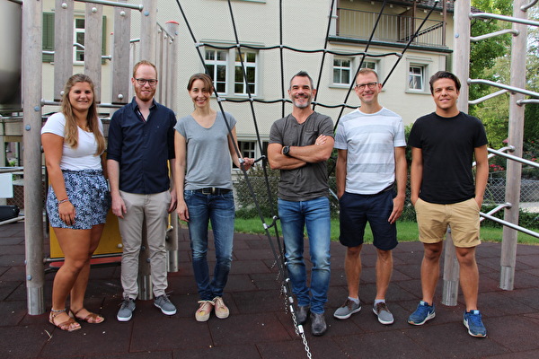 (von links): Janine Schindler, Kim Forrer, Barbara Schadegg, Christof Seitter, Dominic Scheidegger, Alex Sallmann