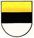 Das Wappen der Gemeinde Flums ist zweimal geteilt von Gold, Schwarz und Silber. Der Gemeinderat hat sich 1932 als Schild und Farben der Gemeinde Flums für dieses Wappen von Ritter Ulrich von Flums, dessen Grabplatte mit dem Wappen der Herrschaft im Dom zu Chur erhalten blieb, entschieden.