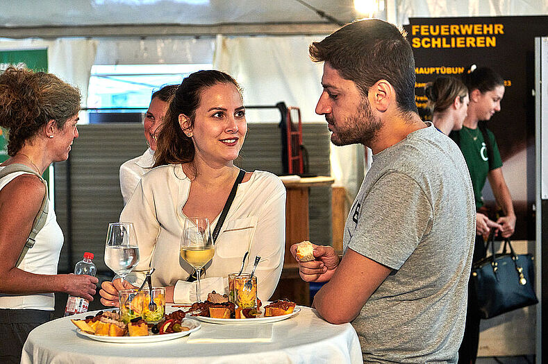 Am Abend fand die Startup-Party statt.