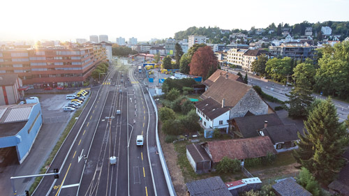 In der Mitte der neuen Badenerstrasse wird die Limmattalbahn fahren.