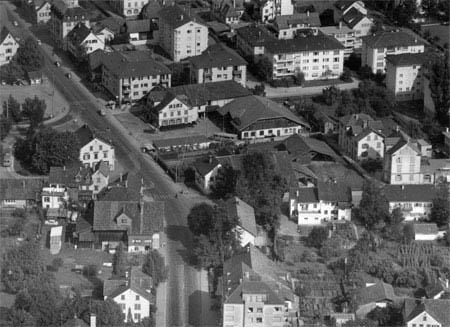 So sah bis 1970 das Zentrum Schlierens an der Zürcher-/Badenerstrasse aus.