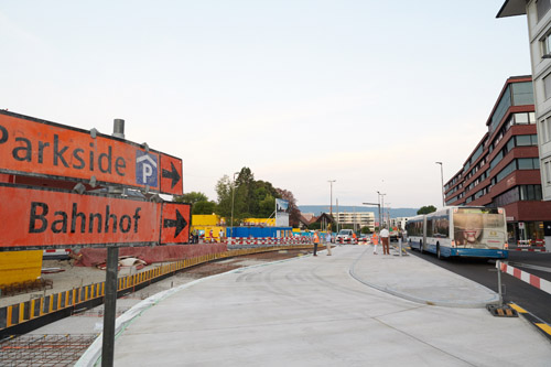 Für die Baustelle müssen diverse Umleitungen eingerichtet werden.
