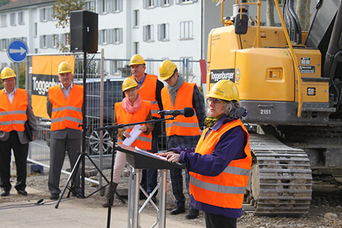 Referenten am Spatenstich