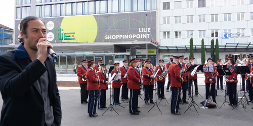 Das Einweihungsfest wurde von der Harmonie begleitet.