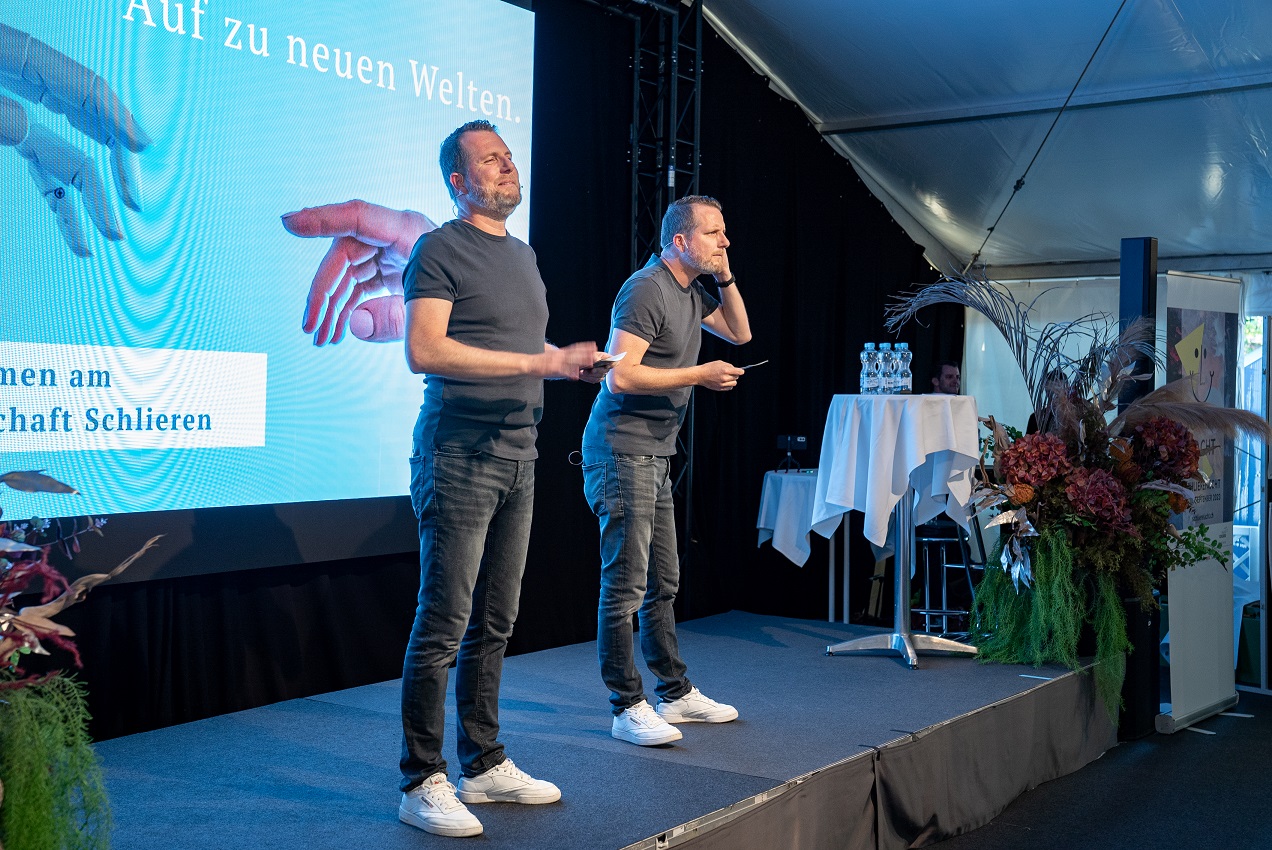 Das Comedy-Duo "Die Zwillinge" sorgte für Auflockerung...