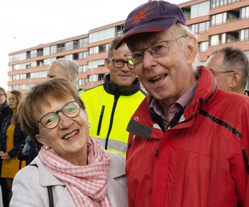 Stadträtin Manuela Stiefel mit Alt-Stadtpräsident Toni Brühlmann.