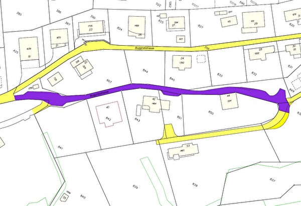 Teilstrassenplan Buggrütistrasse