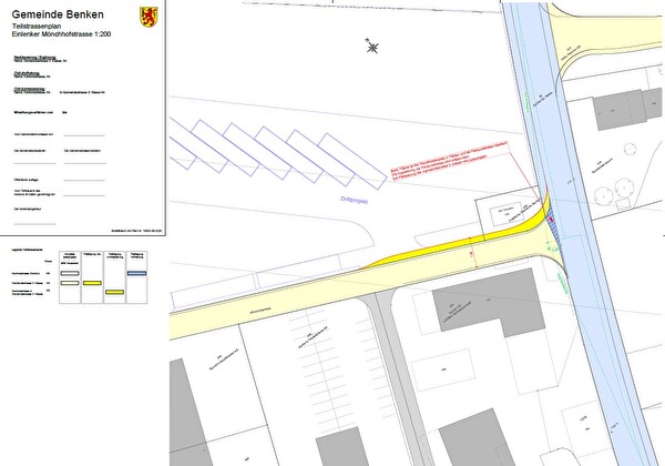 Teilstrassenplan Mönchhofstrasse