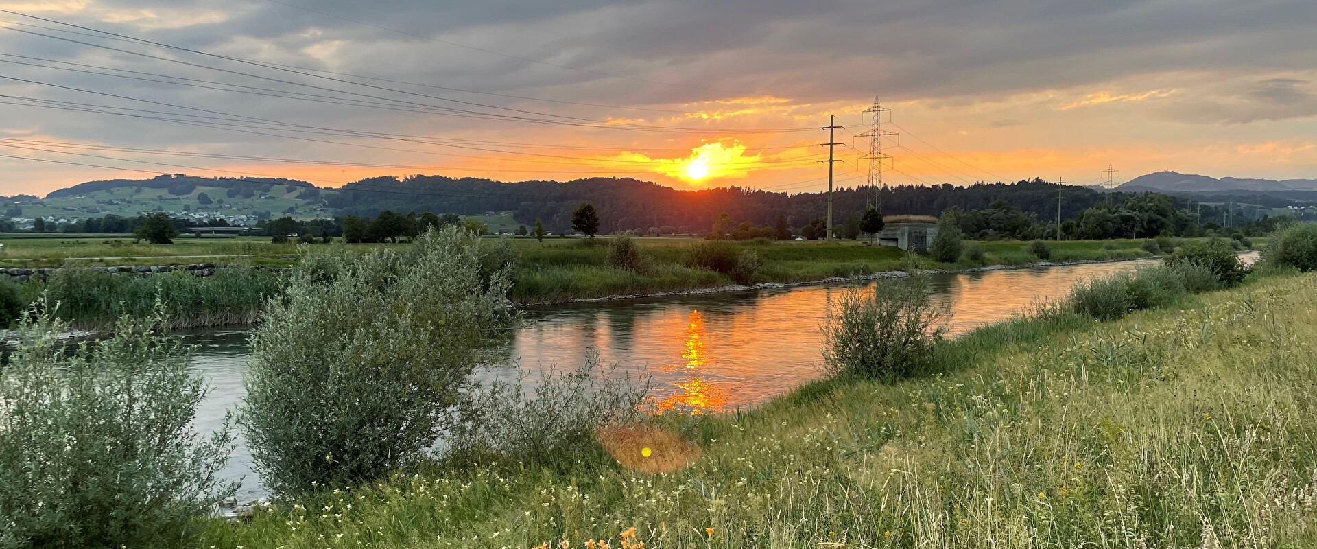 Bild Linth am Abend