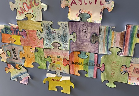 bunte Puzzleteile