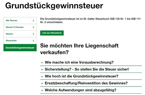 Grundstückgewinnsteuer