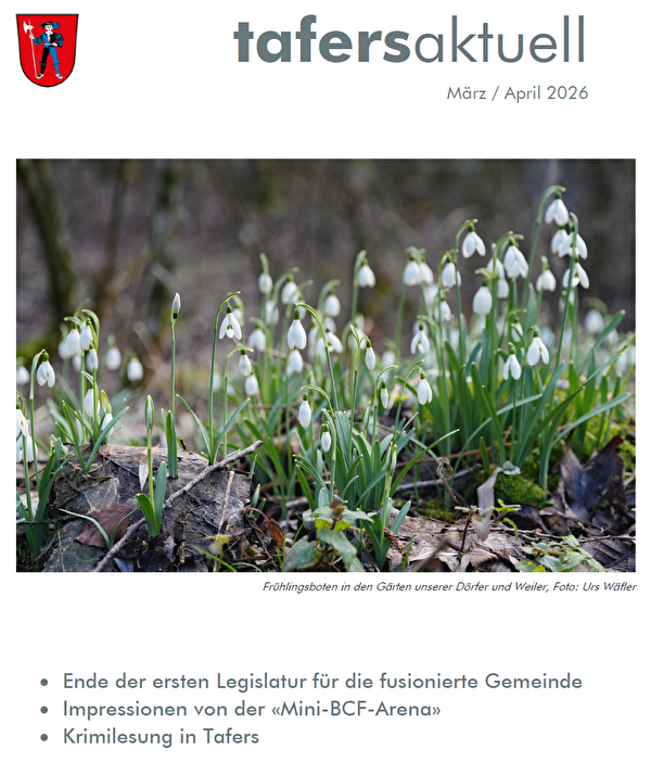 tafersaktuell März / April 2026