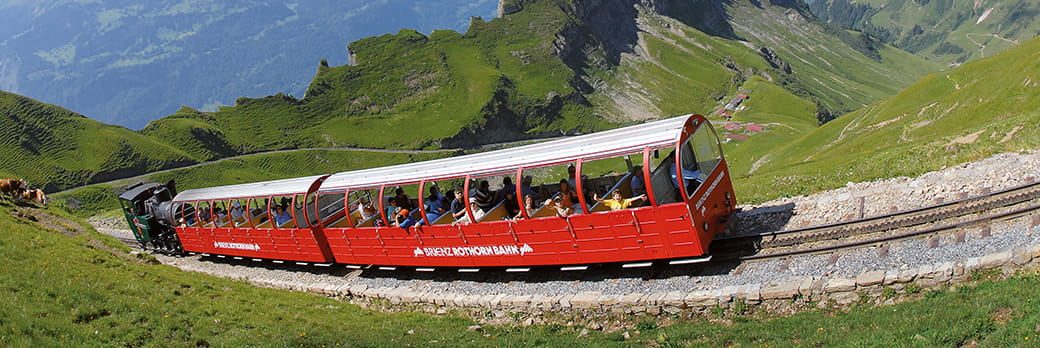 Brienz Rothorn Bahn - älteste Dampfzahnradbahn der Schweiz.