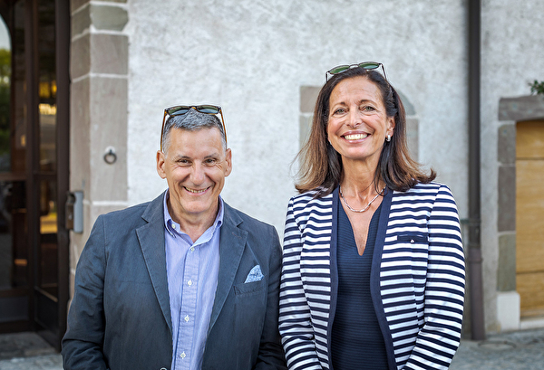 Monsieur Roland Sutter (président CM) et Madame le Maire de Collonge-Bellerive