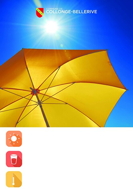 Affiche canicule Collonge-bellerive