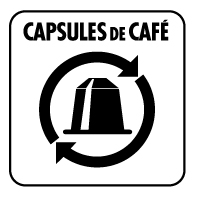 Logo recyclage capsules à café