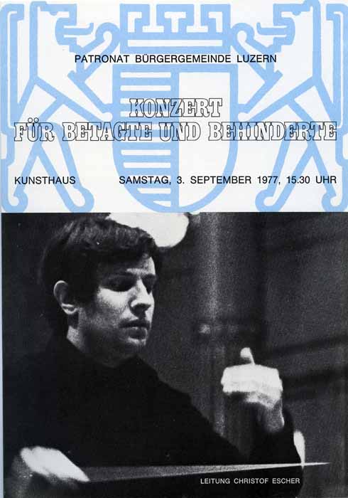 Unter dem Patronat der Bürgergemeinde Luzern veranstalteten die IMF ab 1974 Konzerte für Betagte und Behinderte.