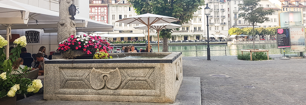 Der Löwnbrunnen wird saniert