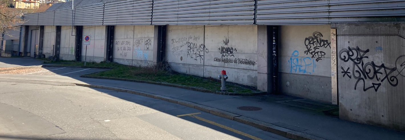 Kunstprojekt Luzern Tunneleinfahrt Sentimatt