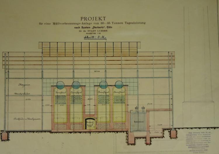 Bereits 1907/08 befasste sich Luzern mit der Projektierung einer Kehrichtverbrennungsanlage, allerdings folgenlos.