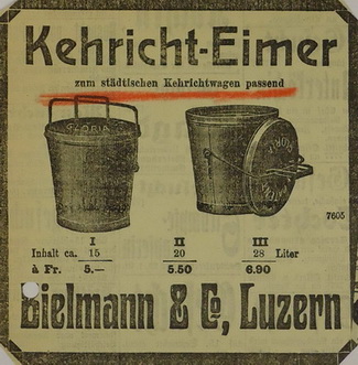 Für ein möglichst staub- und geruchsfreies Entleeren forderte die Stadt die Anschaffung passender Abfalleimer, was bei der Bevölkerung wegen der Beschaffungskosten Proteste auslöste.  